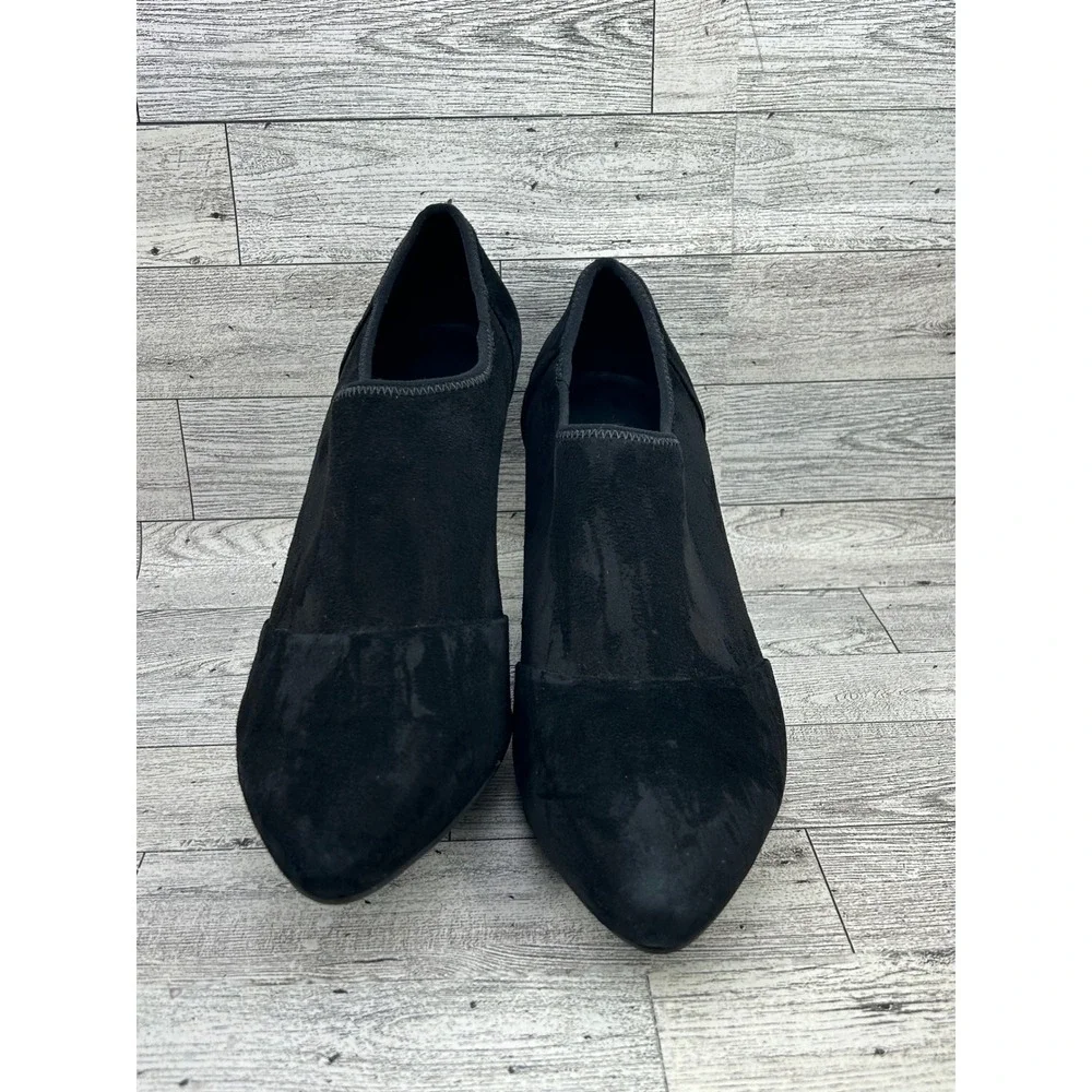 ECCO Shape 75 Black Suede‎ Pointed Toe Ankle Boots Women Sz EU 40 US 9-9.5